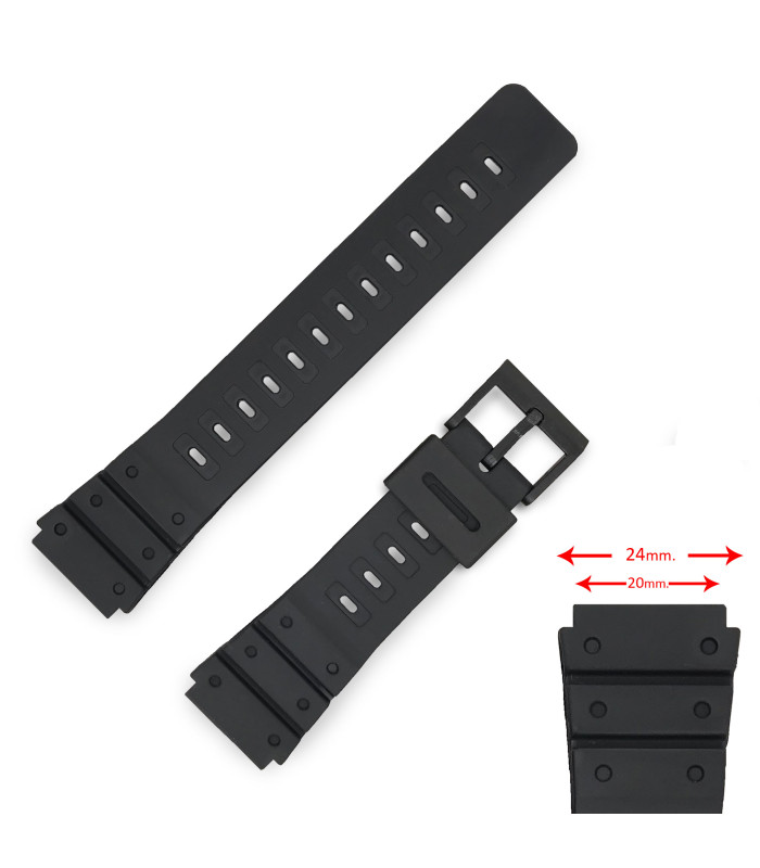 Watch band Compatible with Casio G-shock DBW320, MD501, TGW100, WL10 Ref 127F1 20mm