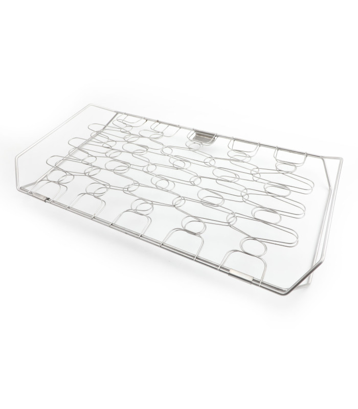 Diloy Home Grillkorb für Fisch und Gemüse, Flexibler Fischgrill aus Edelstahl, Doppelkorb für Grill, Einfach zu Wenden, Spülmaschinengeeignet, 45 x 26 cm