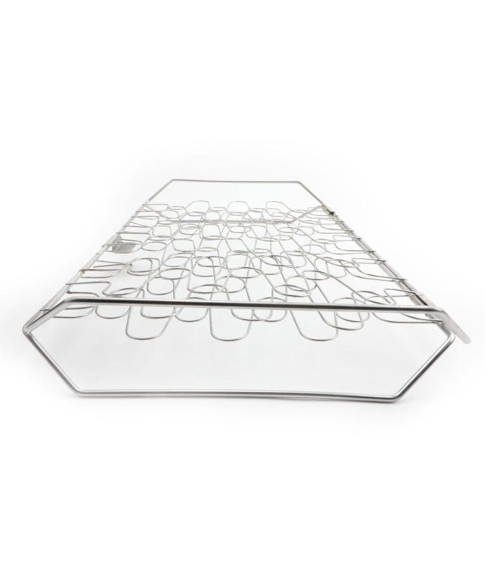 Diloy Home Cesta Parrilla para Pescado y Verduras, Besuguera Flexible de Acero Inoxidable, Doble Rejilla para Barbacoa, Ideal para Asar y Voltear, Apta para Lavavajillas (45 x 26cm)