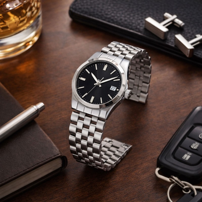 Cinturino orologio acciaio Ref SOLID03