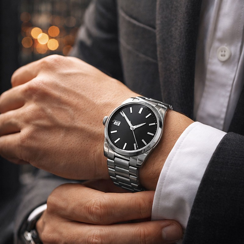 Cinturino orologio acciaio Ref SOLID01