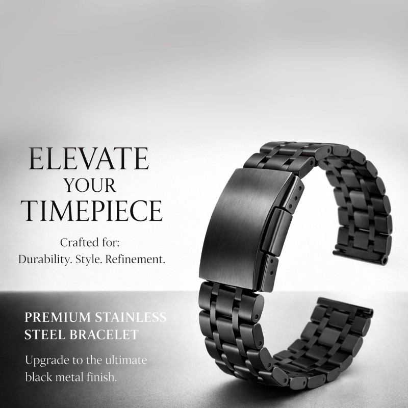 Cinturino orologio acciaio Ref SOLID02