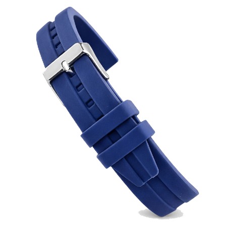 Cinturino orologio silicone fibbia acciaio inox BR03