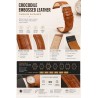 Correa de reloj cuero grabado cocodrilo plana Diloy 402