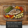 Diloy Home Flexible Fischgrill aus Edelstahl 45 × 26 cm