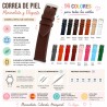 Watch Strap Smooth Leather Seamless Padded Diloy 301
