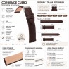 Watch Strap Smooth Leather Seamless Padded Diloy 301