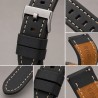 Cinturino orologio pelle vintage cucita bianca Diloy 384