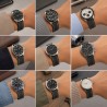 Cinturino orologio pelle vintage cucita bianca Diloy 384