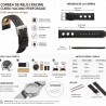 Uhrenarmband Leder perforiert Rally Racing Diloy P355
