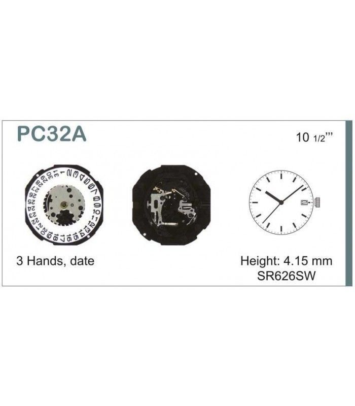 Mechanizm zegarka PC32