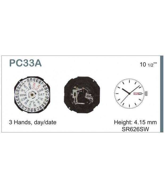 Meccanismo Orologio Ref SEIKO PC33