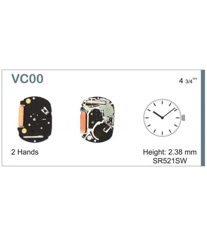 Máquina o movimiento para reloj HATTORI  VC00