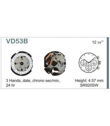 Máquinas ou movimentos para relógio, HATTORI VD53
