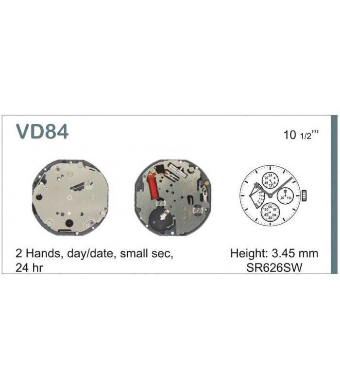 Movement for watches, HATTORI VD84