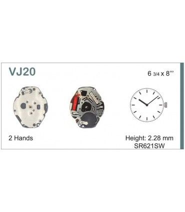 Máquina o movimiento para reloj HATTORI VJ20