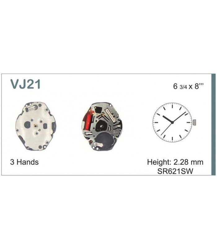 Máquinas ou movimentos para relógio, HATTORI VJ21