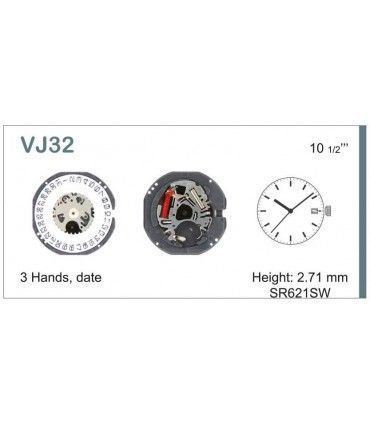 Máquina o movimiento para reloj  HATTORI VJ32
