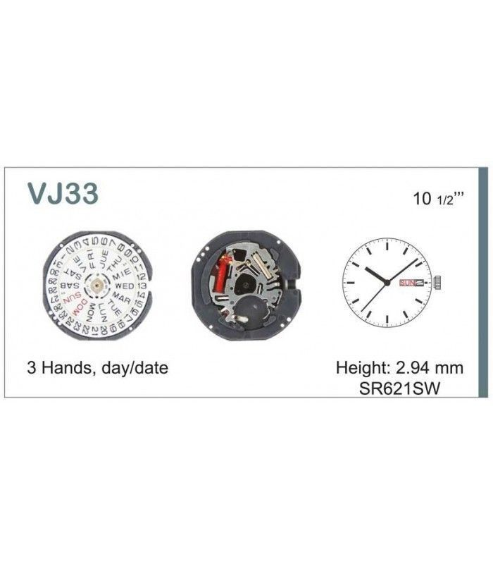 vements de montre, HATTORI VJ33