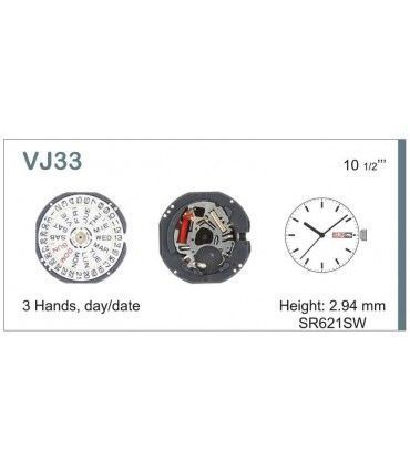 Máquinas ou movimentos para relógio, HATTORI VJ33