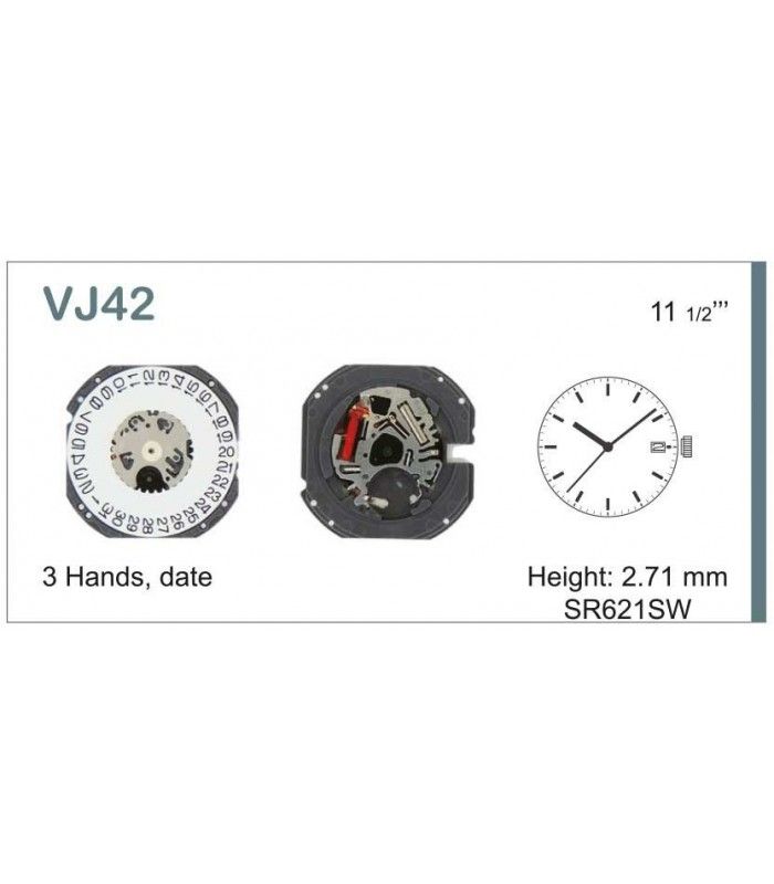 Movement for watches, HATTORI VJ42