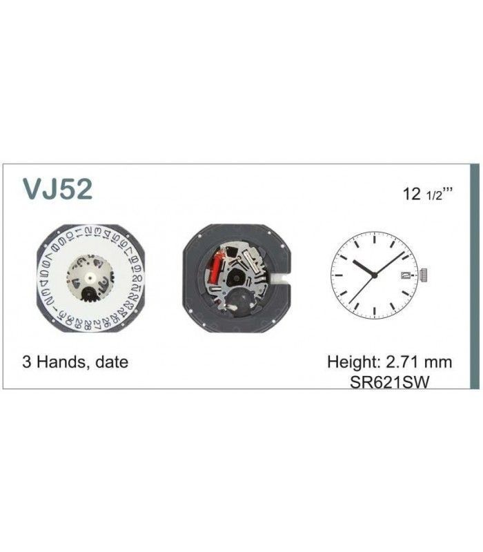 vements de montre, HATTORI VJ52