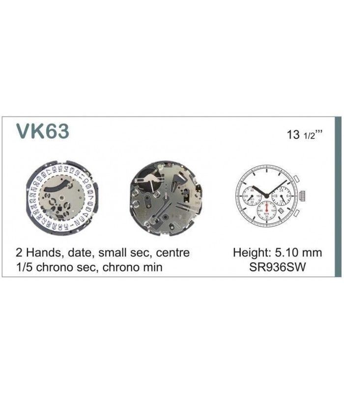 Meccanismo Orologio Ref SEIKO VK63