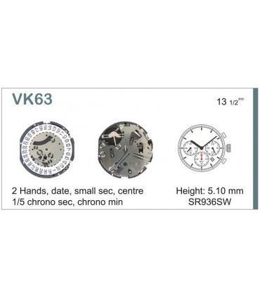 Mechanizm zegarka VK63