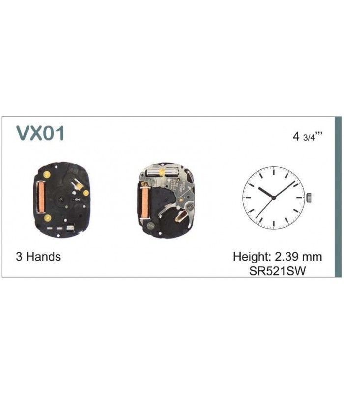 Máquinas ou movimentos para relógio, HATTORI VX01