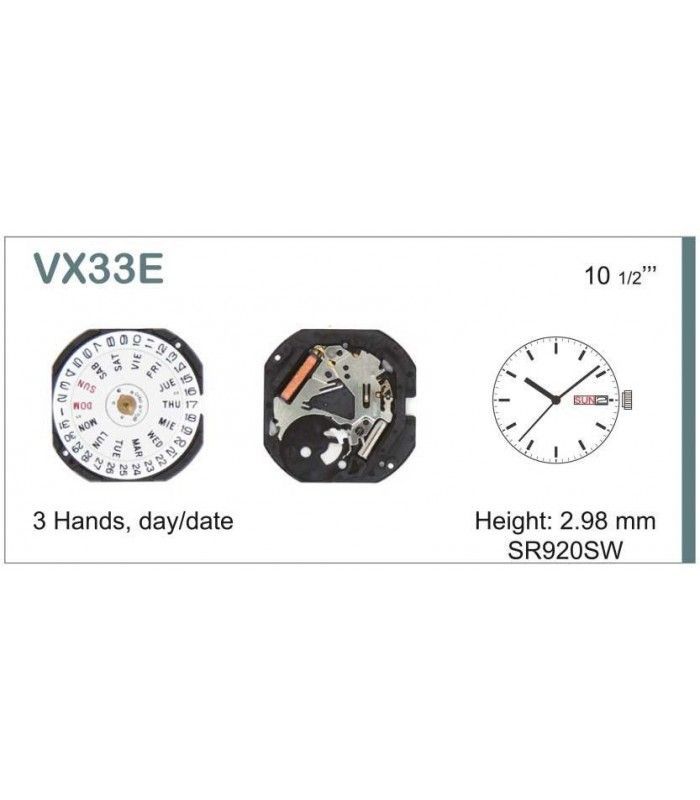 Uhrwerke, HATTORI VX33