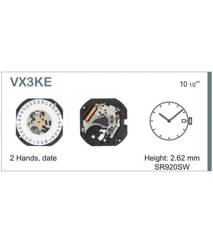 Máquinas ou movimentos para relógio, HATTORI VX3K