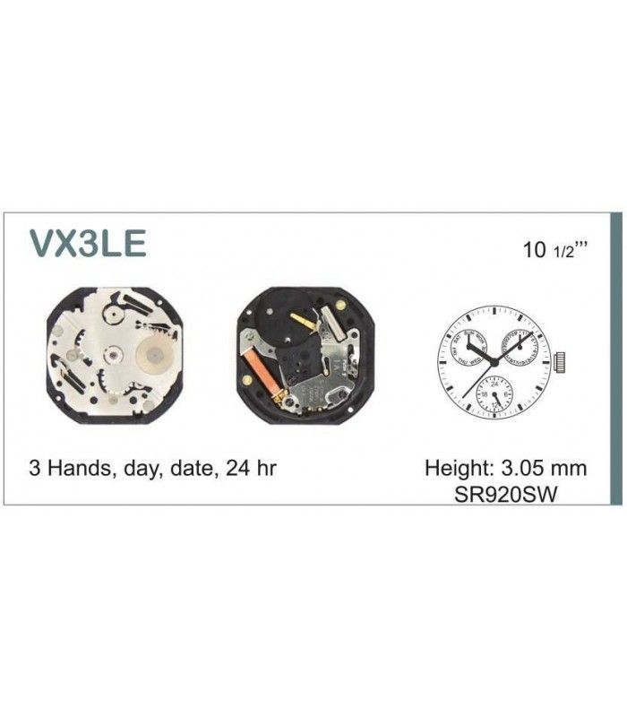 Máquina o movimiento para reloj  HATTORI VX3L