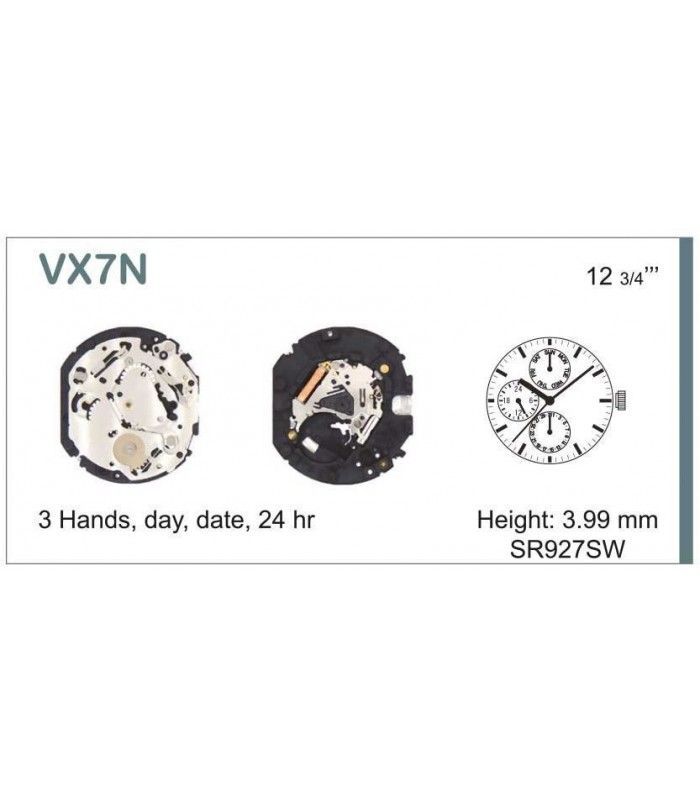 Movement for watches, HATTORI VX7N