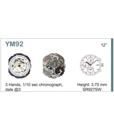 vements de montre, HATTORI YM92
