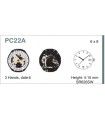 Máquina o movimiento para reloj  HATTORI PC22D6
