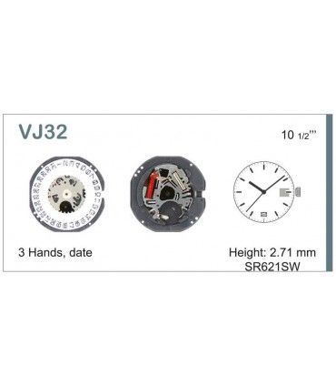 Máquina o movimiento para reloj  HATTORI VJ32D6