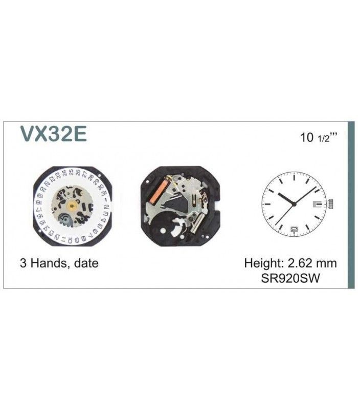 Movement for watches, HATTORI VX32D6