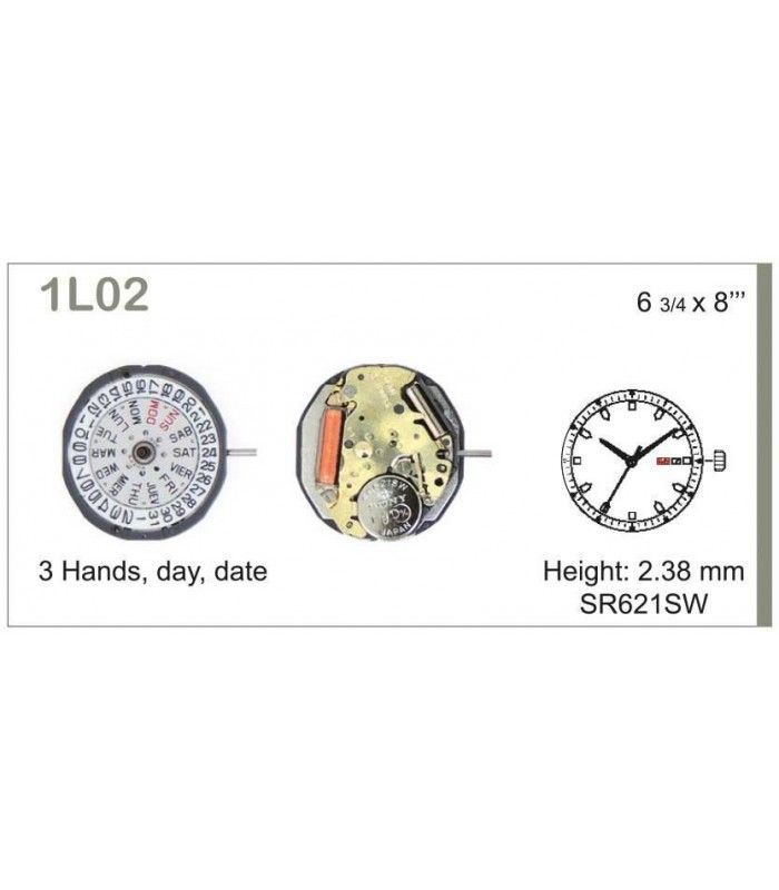 vements de montre, MIYOTA 1L02