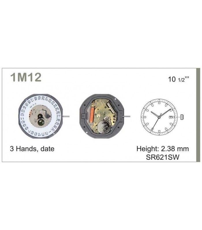 Máquina o movimiento para reloj MIYOTA1M12