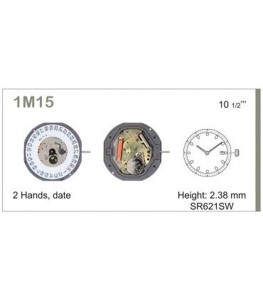 Movement for watches, MIYOTA 1M15