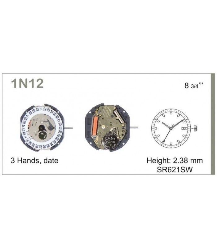 Movement for watches, MIYOTA 1N12