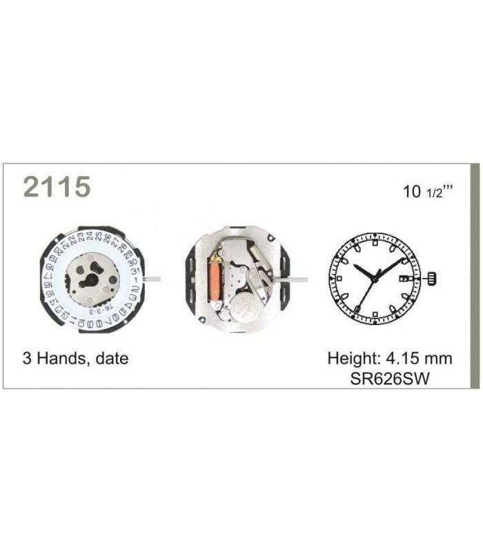 Máquina o movimiento para reloj MIYOTA 2115