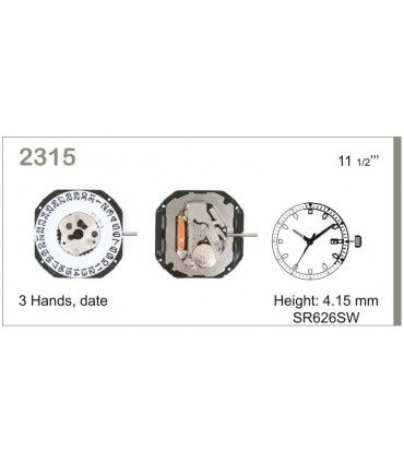 Meccanismo Orologio Ref MIYOTA 2315