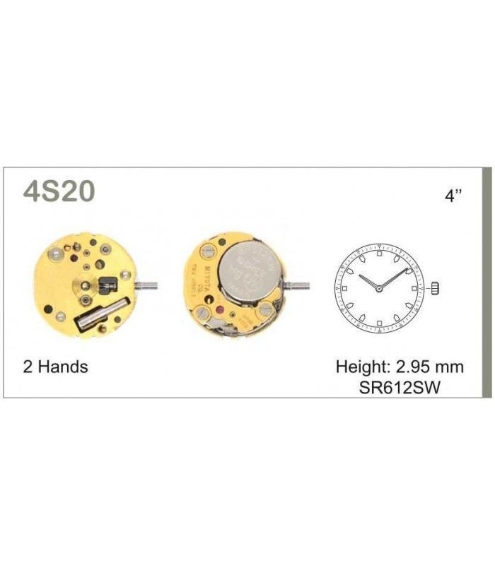 Máquina o movimiento para reloj MIYOTA 4S20