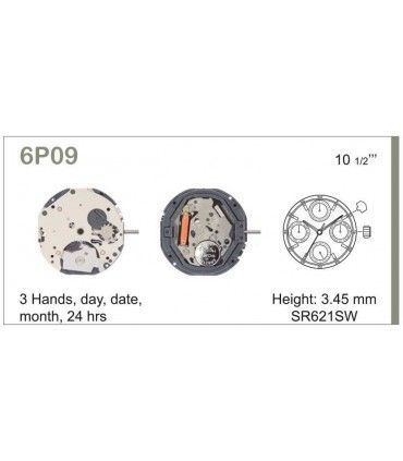 Meccanismo Orologio Ref MIYOTA 6P09