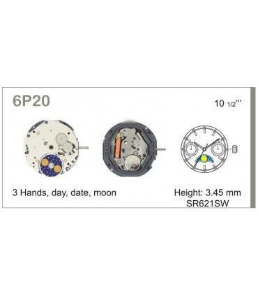 Máquina o movimiento para reloj MIYOTA 6P20