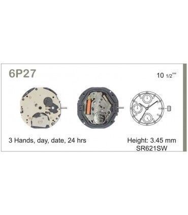 Mechanizm zegarka MIYOTA 6P27