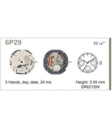 Máquina o movimiento para reloj MIYOTA 6P29