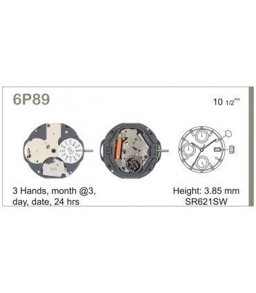 Movement for watches, MIYOTA 6P89