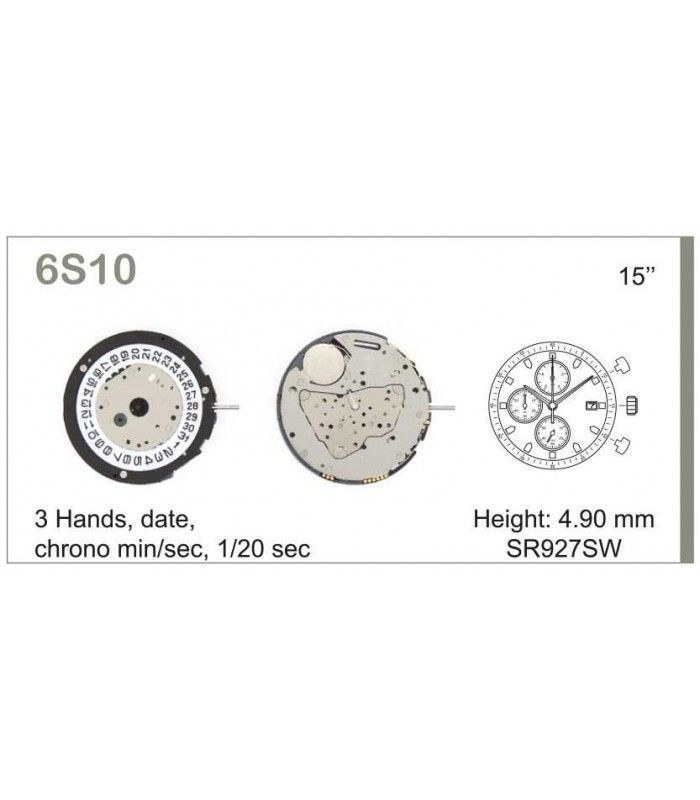 Maquina de relogio Ref MIYOTA 6S10